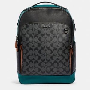 Coach Graham Backpack In Colorblock Signature